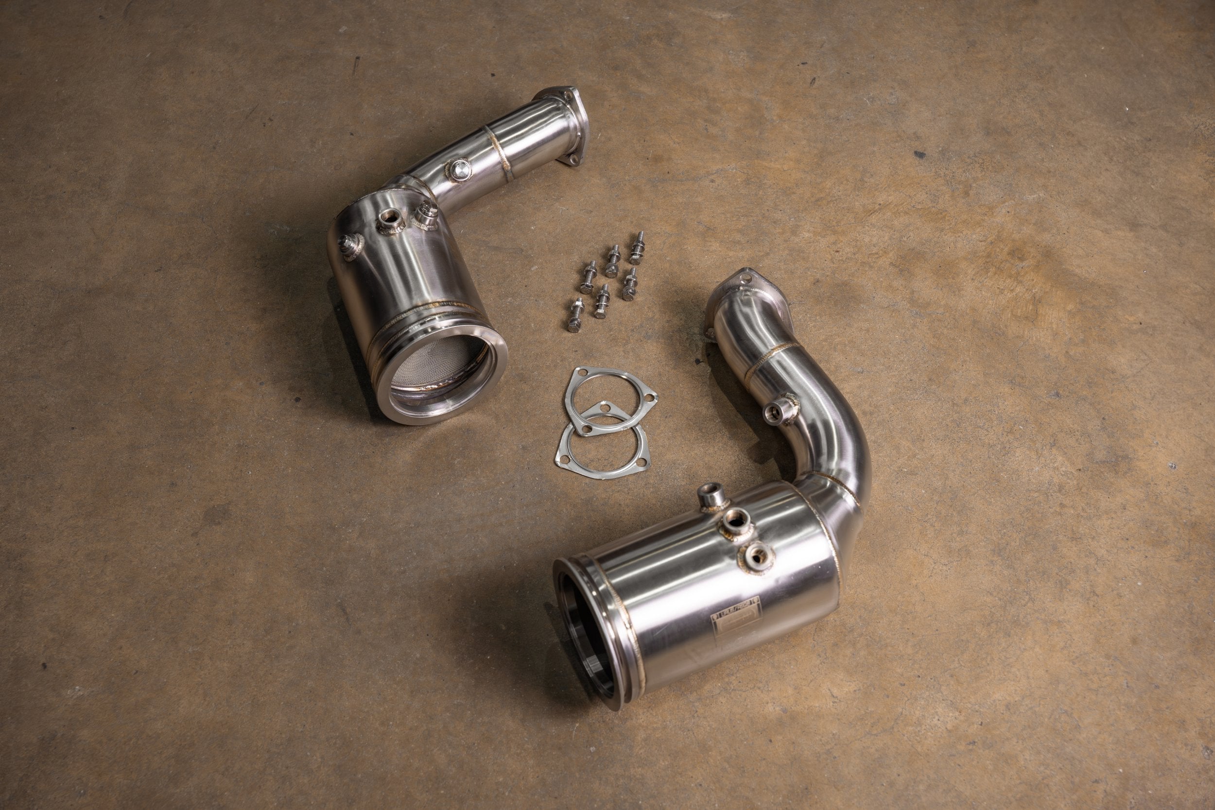 Valvetronic Porsche Cayenne Turbo S/GT/GTS 400 Cell Catted Downpipes